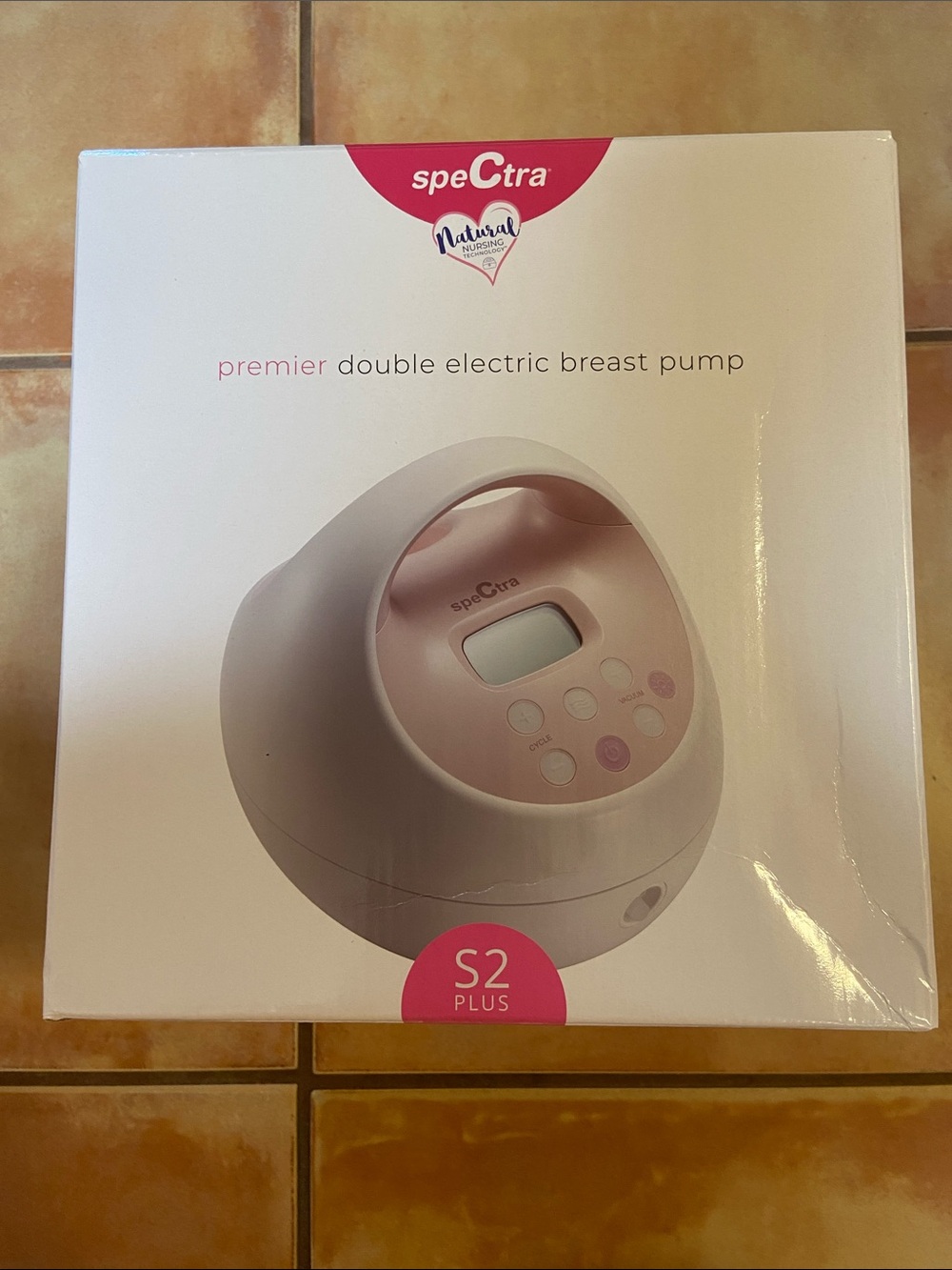 Spectra S2 Plus Premier Double Electric Breast Pump - White and Pink